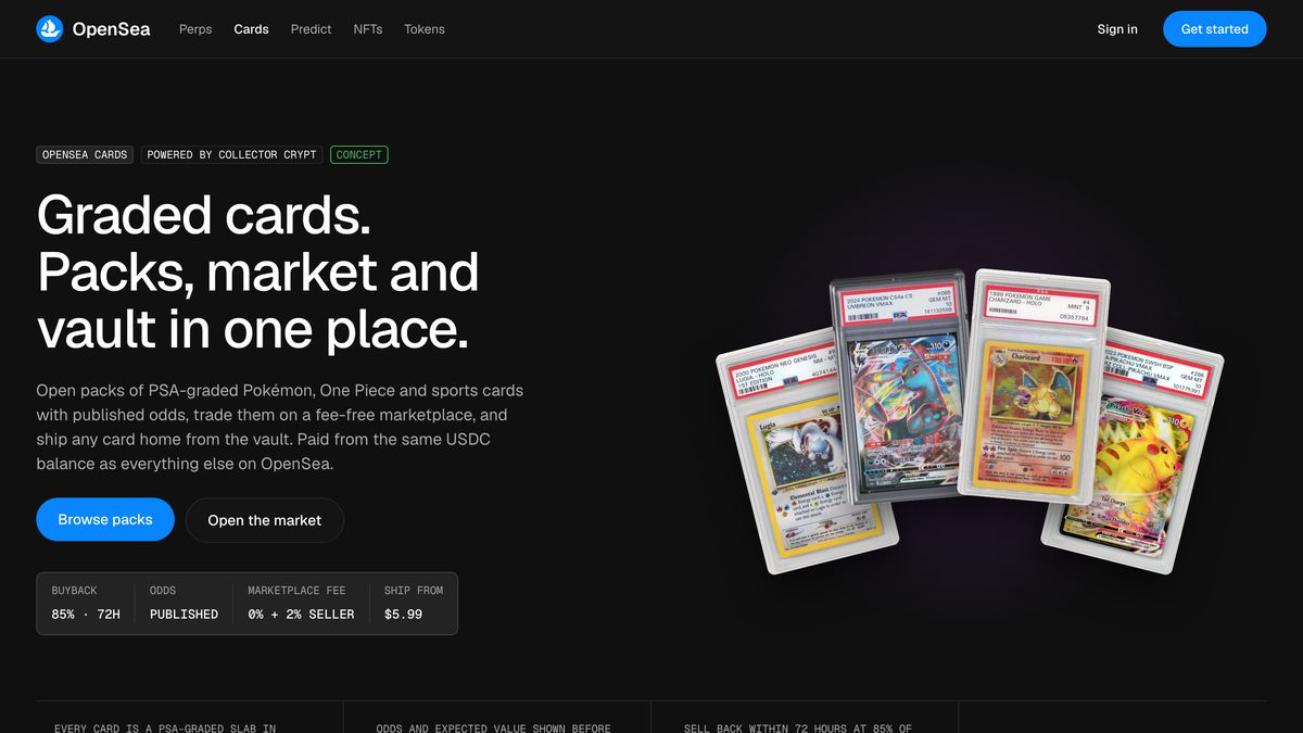 Cards · landing