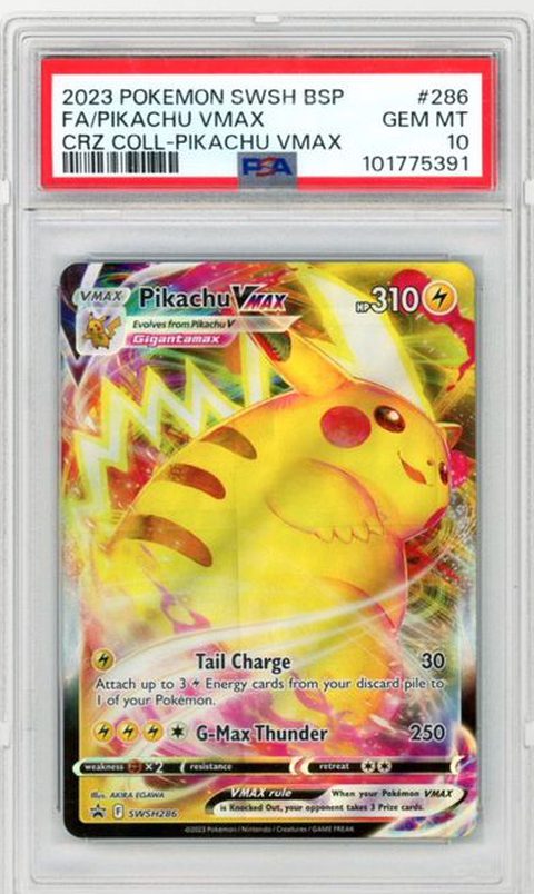 Pikachu VMAX Crown Zenith · SWSH Black Star Promo #286 PSA 10